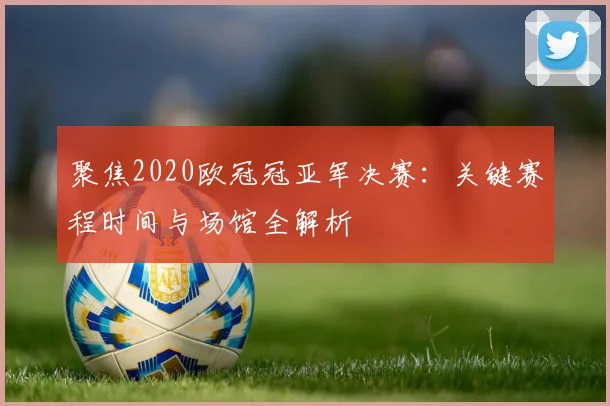聚焦2020欧冠冠亚军决赛：关键赛程时间与场馆全解析